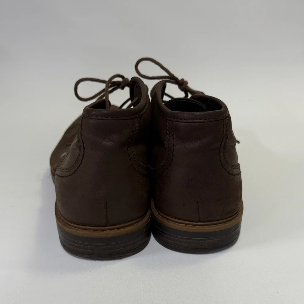 Men's Premium Leather Chukka Boots in Rich Brown