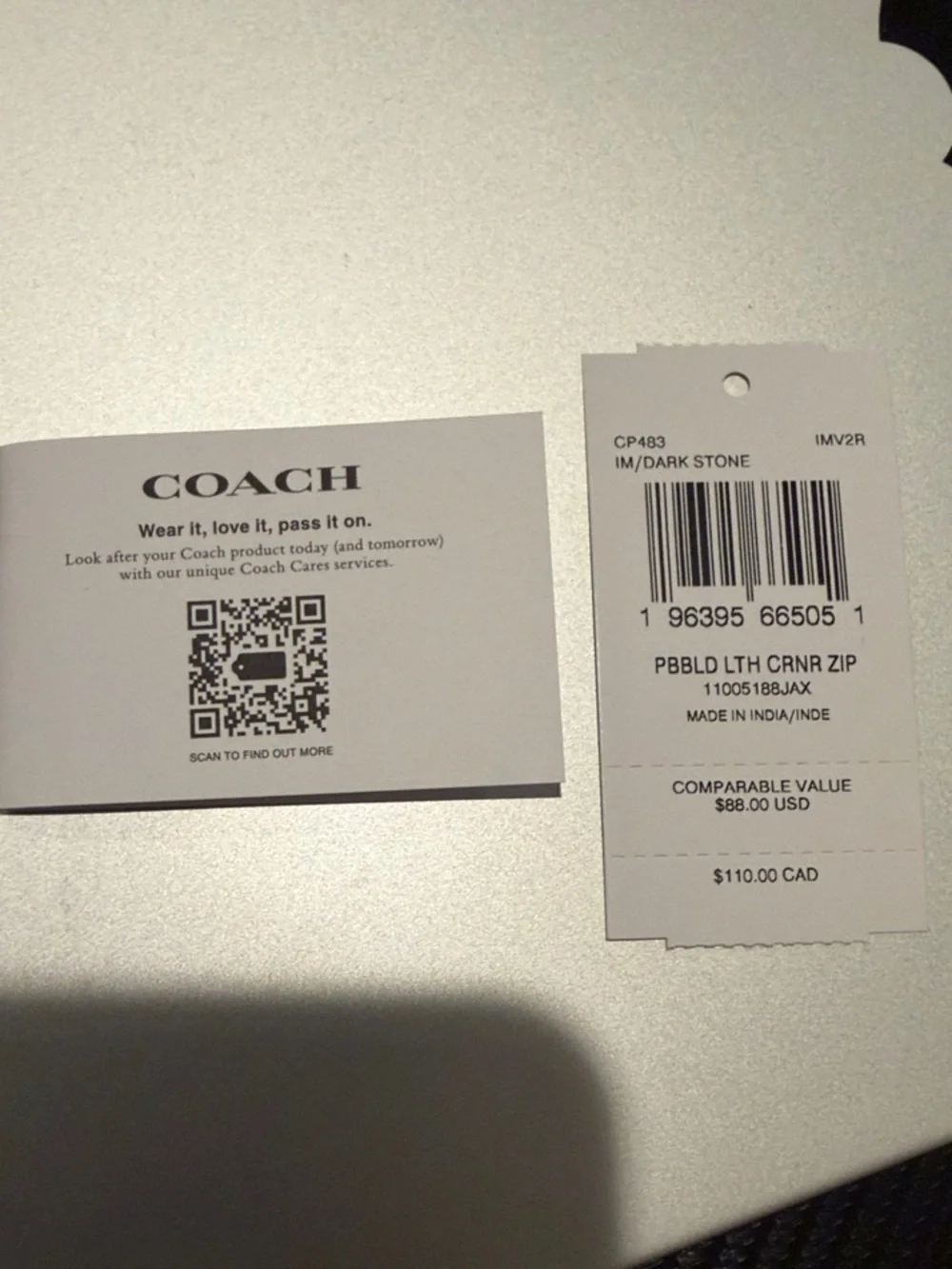 Coach compact wristlet