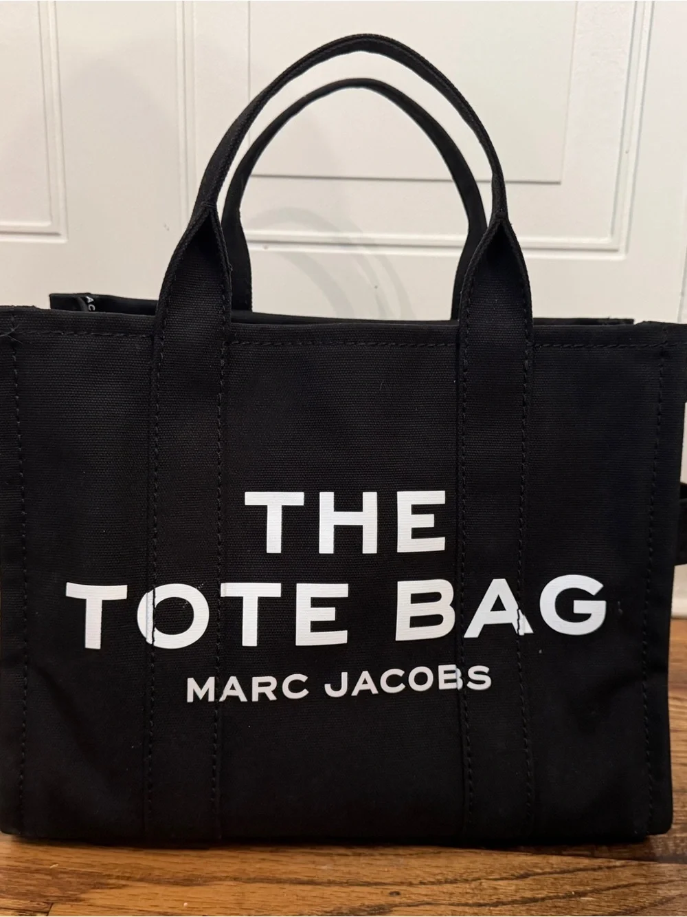 Marc Jacobs Medium Black Canvas The Tote Bag