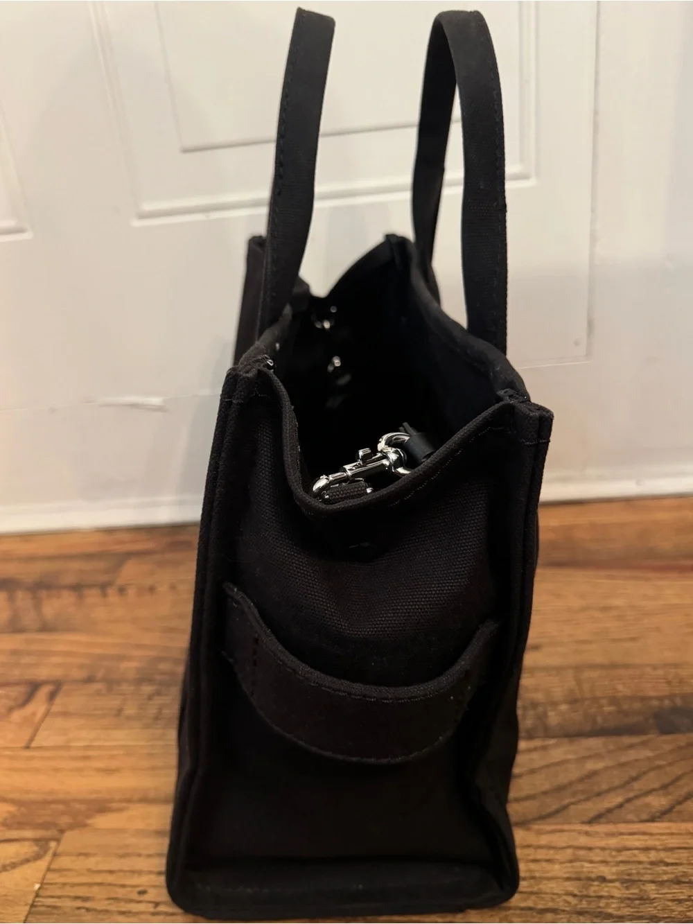 Marc Jacobs Medium Black Canvas The Tote Bag