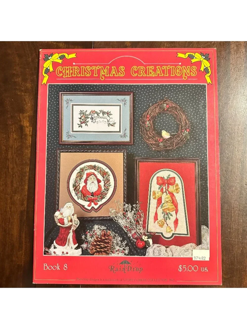 Christmas Creations Book 8 Cross-Stitch Patterns By Raindrop Designs