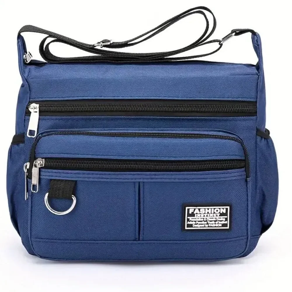 NWT Large Capacity Spacious Multi-Layer shoulder sling Nylon Bag with Zipper Bag