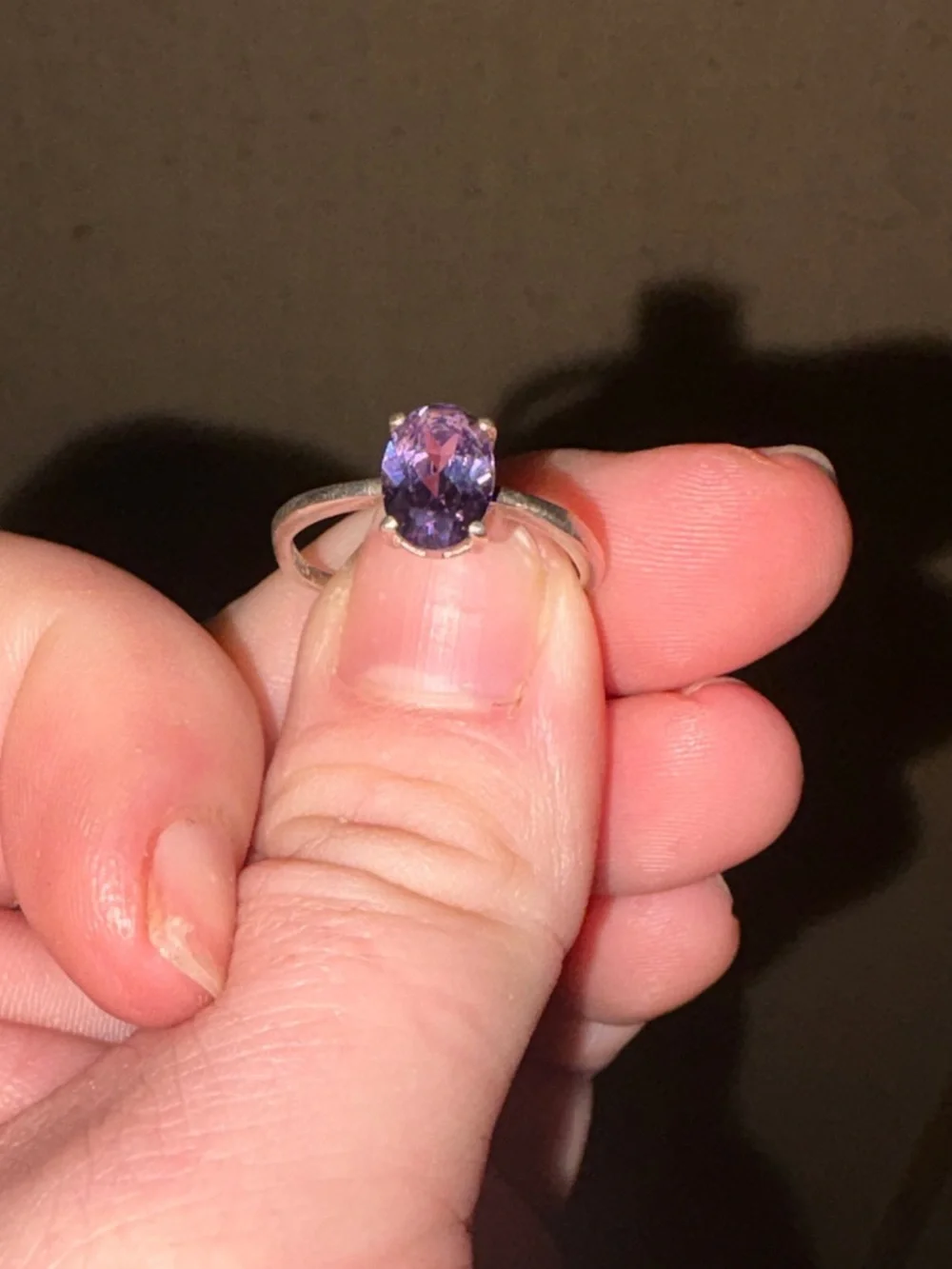 Sterling Silver Alexandrite Ring
