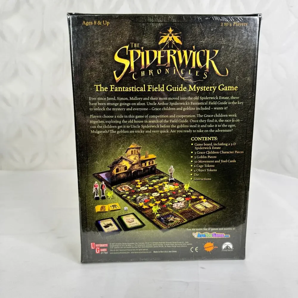 The‎ Spiderwick Chronicles The Fantastical Field Guide Mystery Game New 2007
