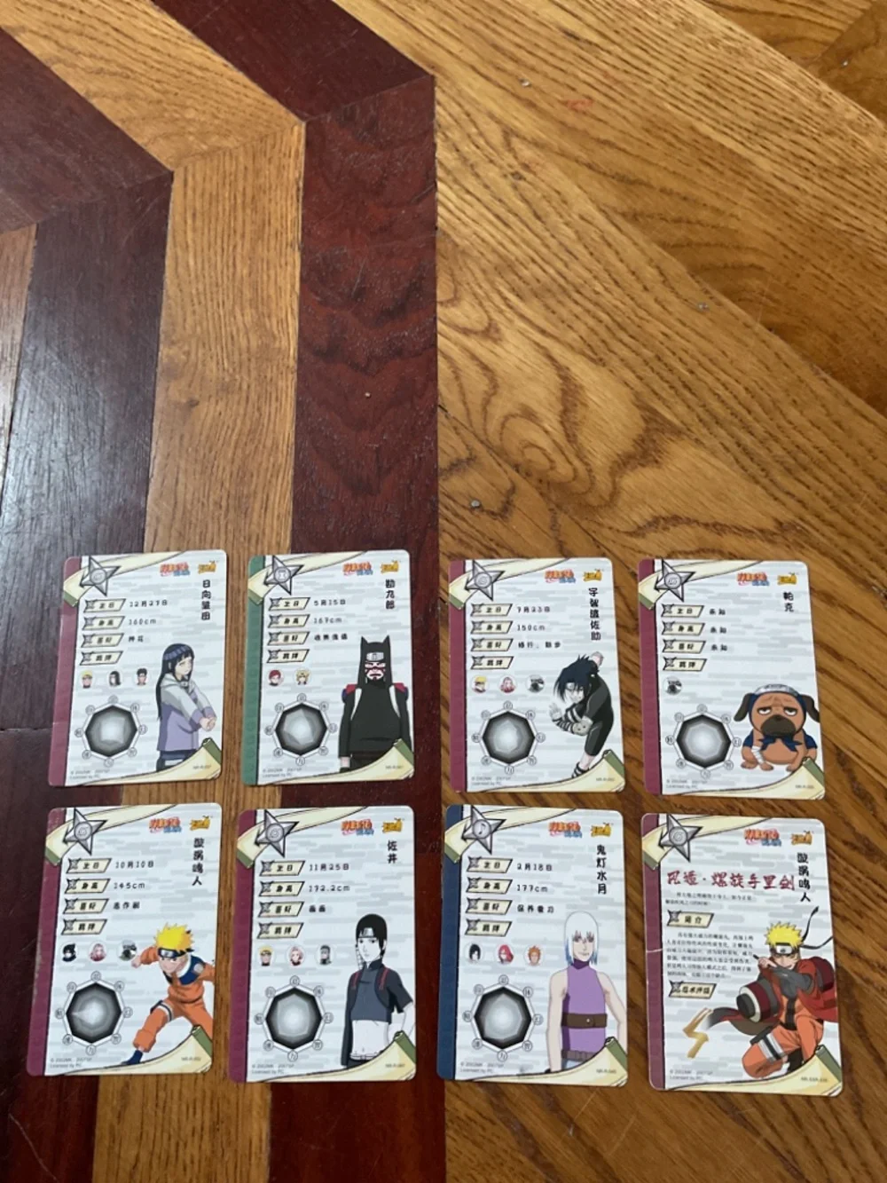 Naruto Anime Trading Card Lot – Foil & Character Cards (9 Cards)