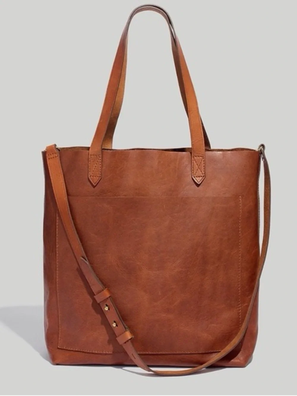Madewell Medium Transport Tote, English Saddle leather