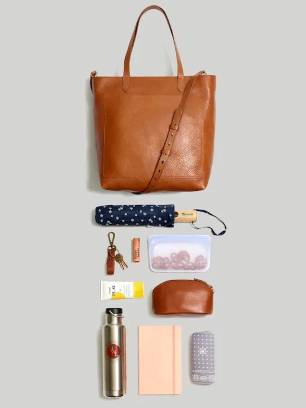 Madewell Medium Transport Tote, English Saddle leather
