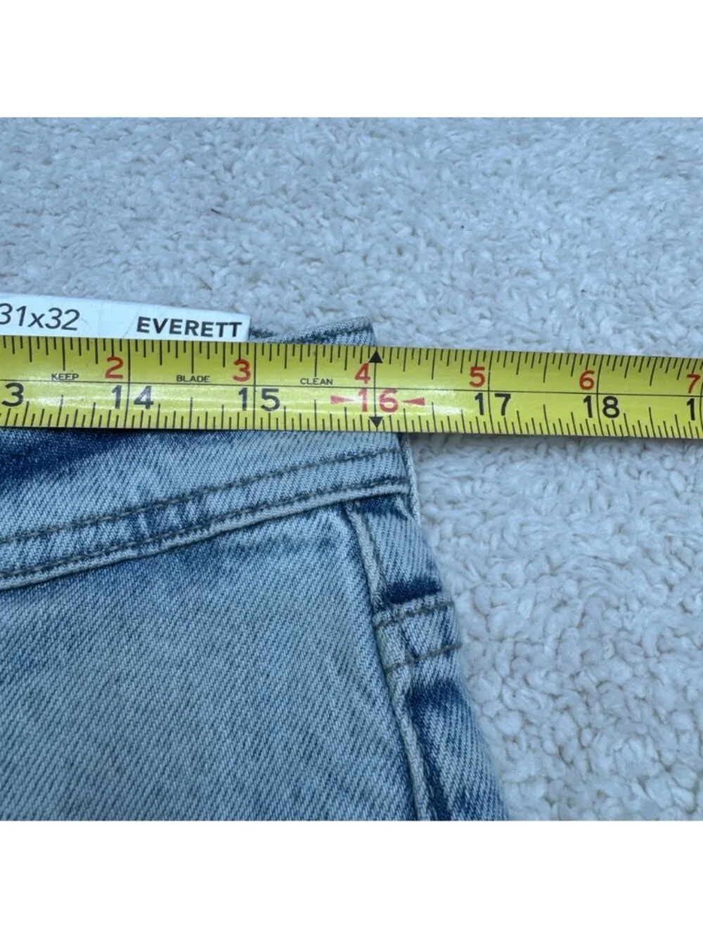NWT AG Everett Men's Slim Straight Mid Rise Light Wash Jeans, Size 31x32