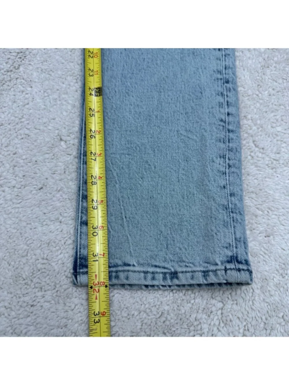 NWT AG Everett Men's Slim Straight Mid Rise Light Wash Jeans, Size 31x32
