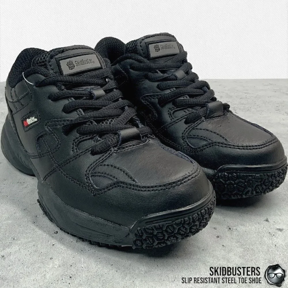 SKIDBUSTER WOMEN’S SLIP RESISTANT ATHLETIC WORK SHOES 5055 IN BLACK SIZE 5.5 NEW
