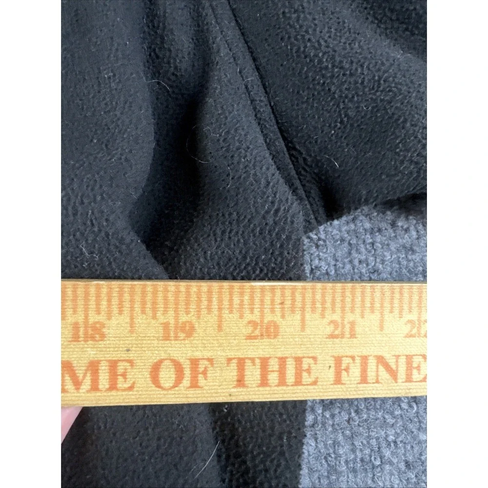 The North Face TKA Kataka Fleece Sweatshirt Mens L Black Zip Pockets Outdoors