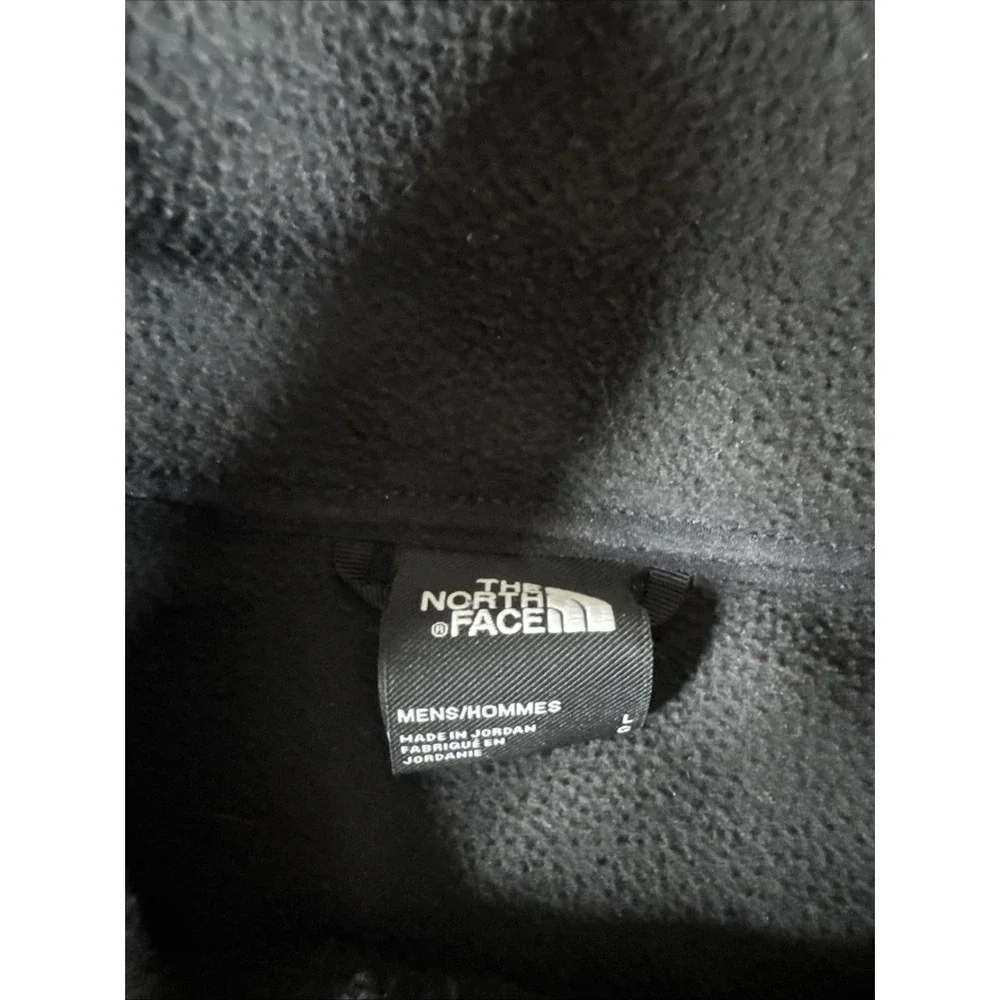 The North Face TKA Kataka Fleece Sweatshirt Mens L Black Zip Pockets Outdoors