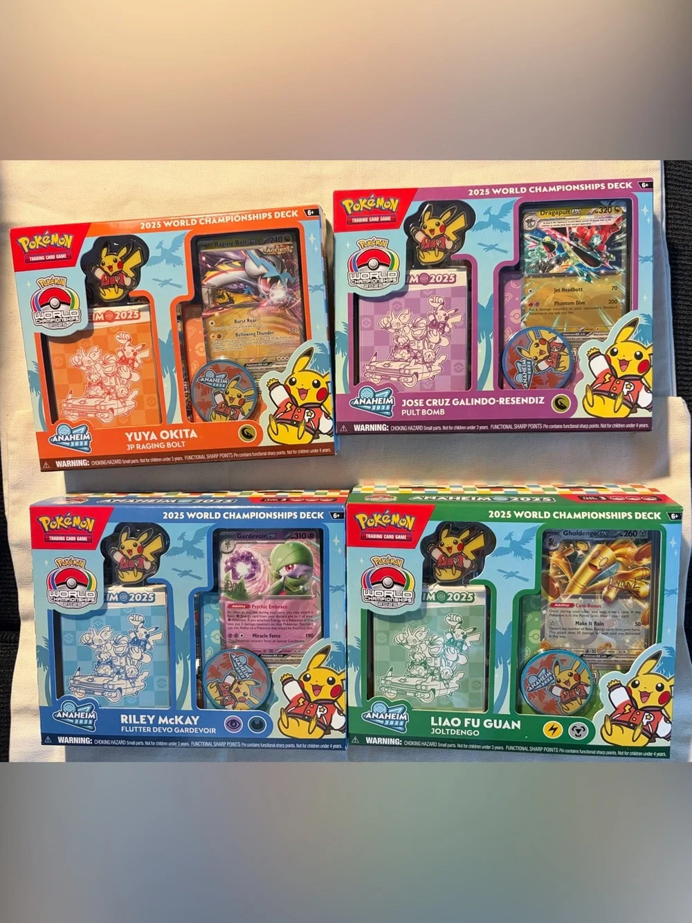 Pokemon 2025 World Championship Deck set of 4