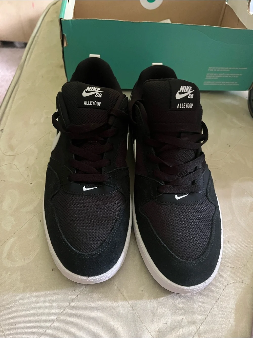Nike Alleyoop Low-Top Sneakers in Black and White