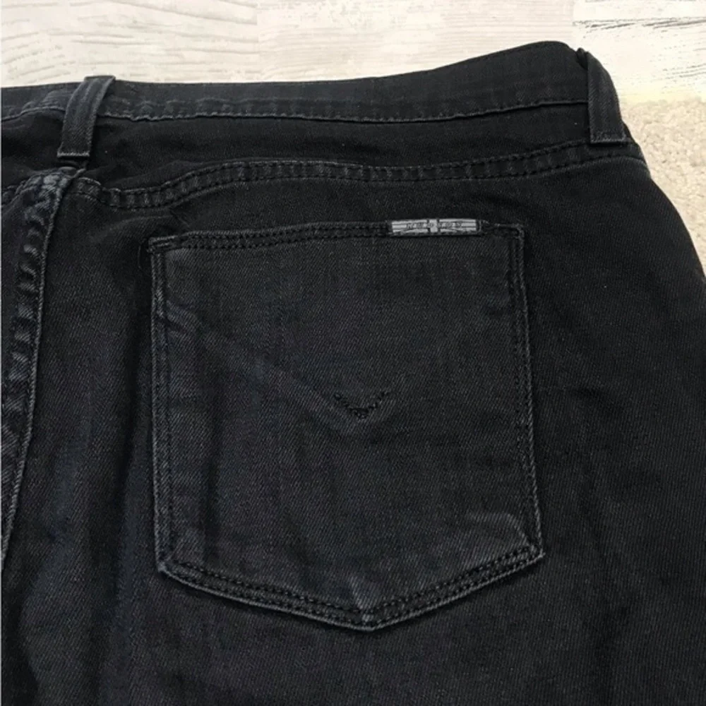 Hudson Blake Made In USA 32x31 Slim Straight Black Mens Stretch Denim Blue Jeans