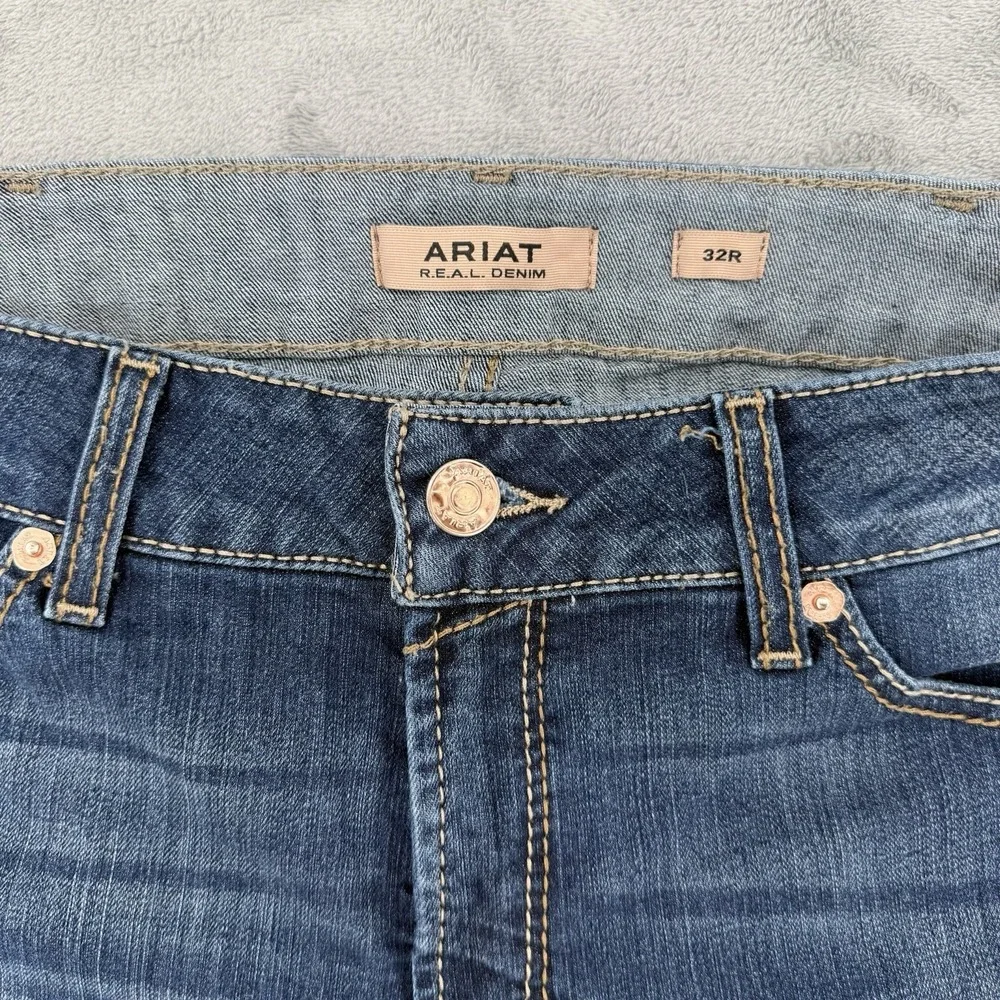 Ariat Real Denim Women's Jeans Size 32R Perfect Rise Boot Cut Cowgirl Western