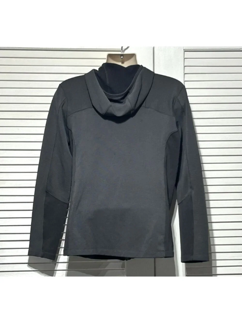 The North Face Men's Gray Blue Full-Zip Fleece Hoodie Athletic Jacket Size M 304