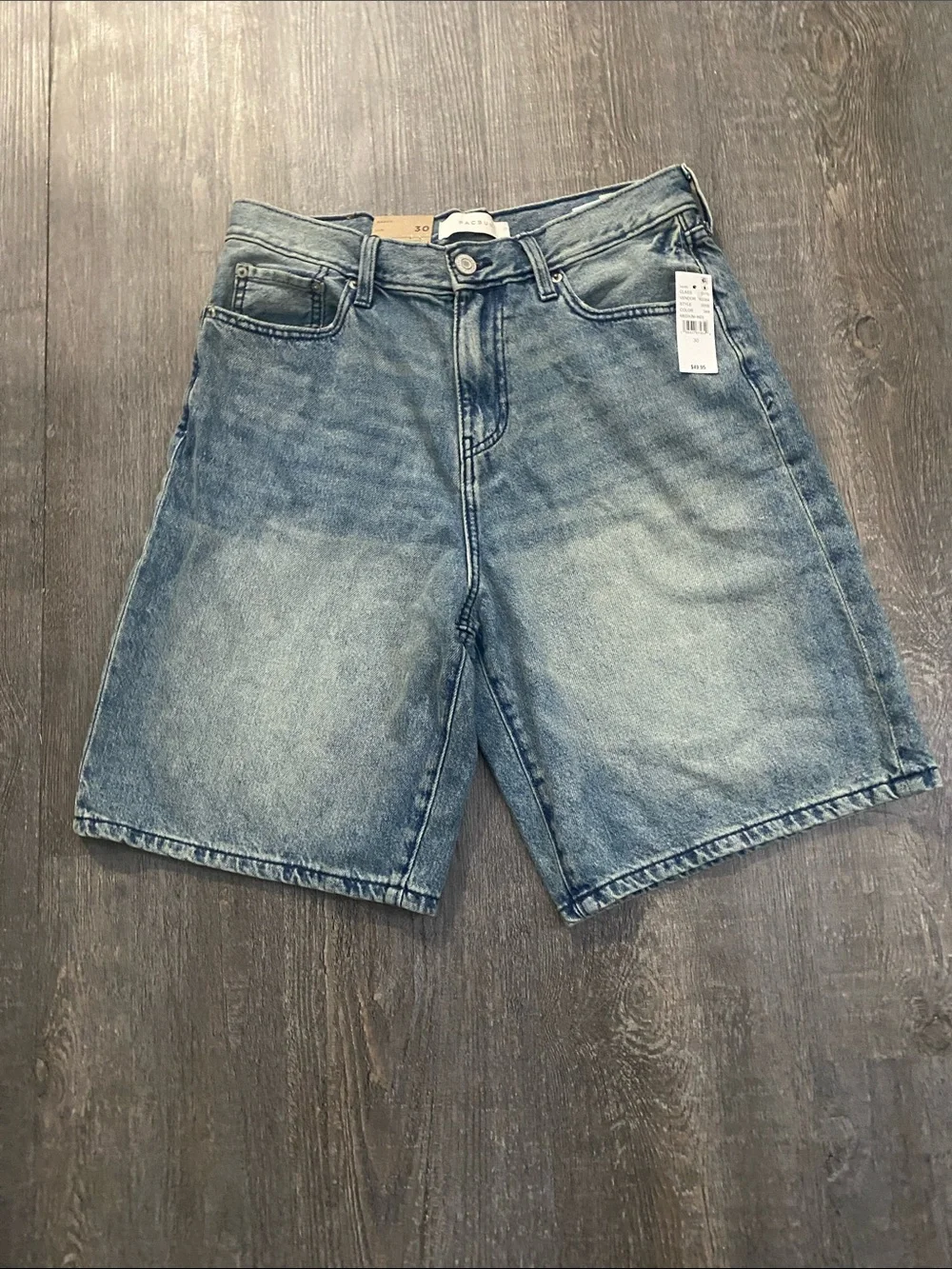 Pacsun Men's Blue Denim Shorts.