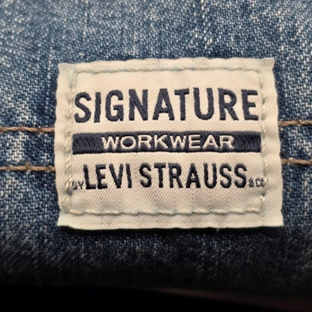 Signature by Levi Strauss Carpenter Jeans Men's 52x32 Indigo Blue Big & Tall NEW