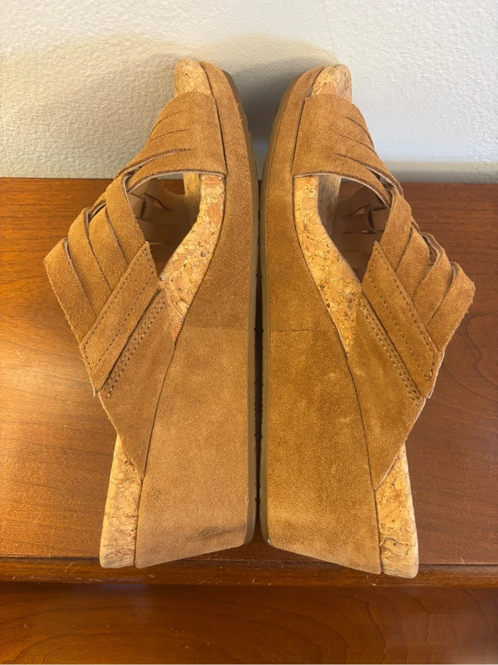 UGG Lilah Weave Strappy Wedge Slide Sandals