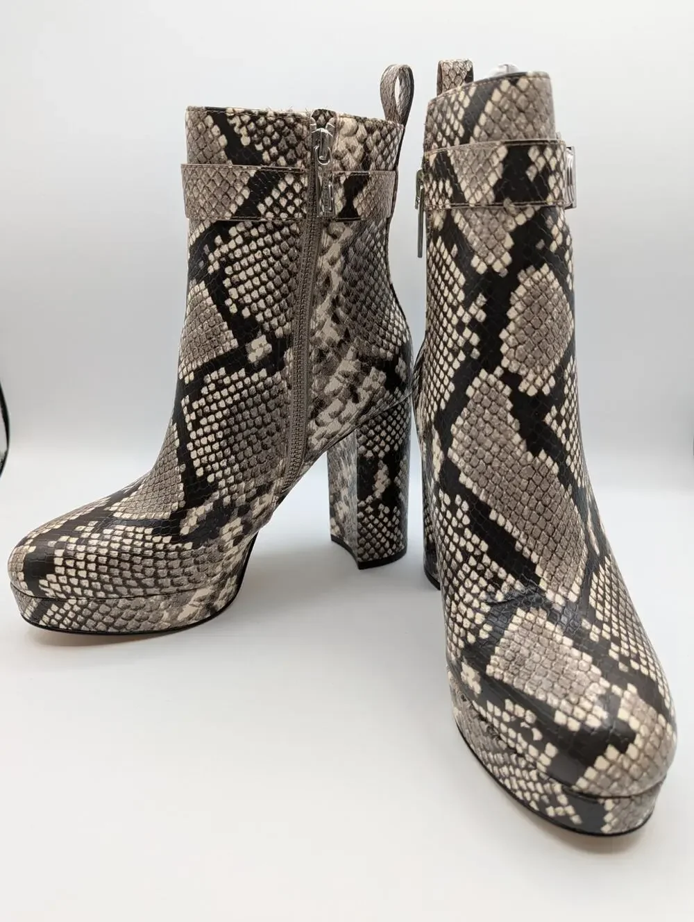 Michael Kors | Parker Faux Leather Platform Boot | Snakeskin Print | Size 8M