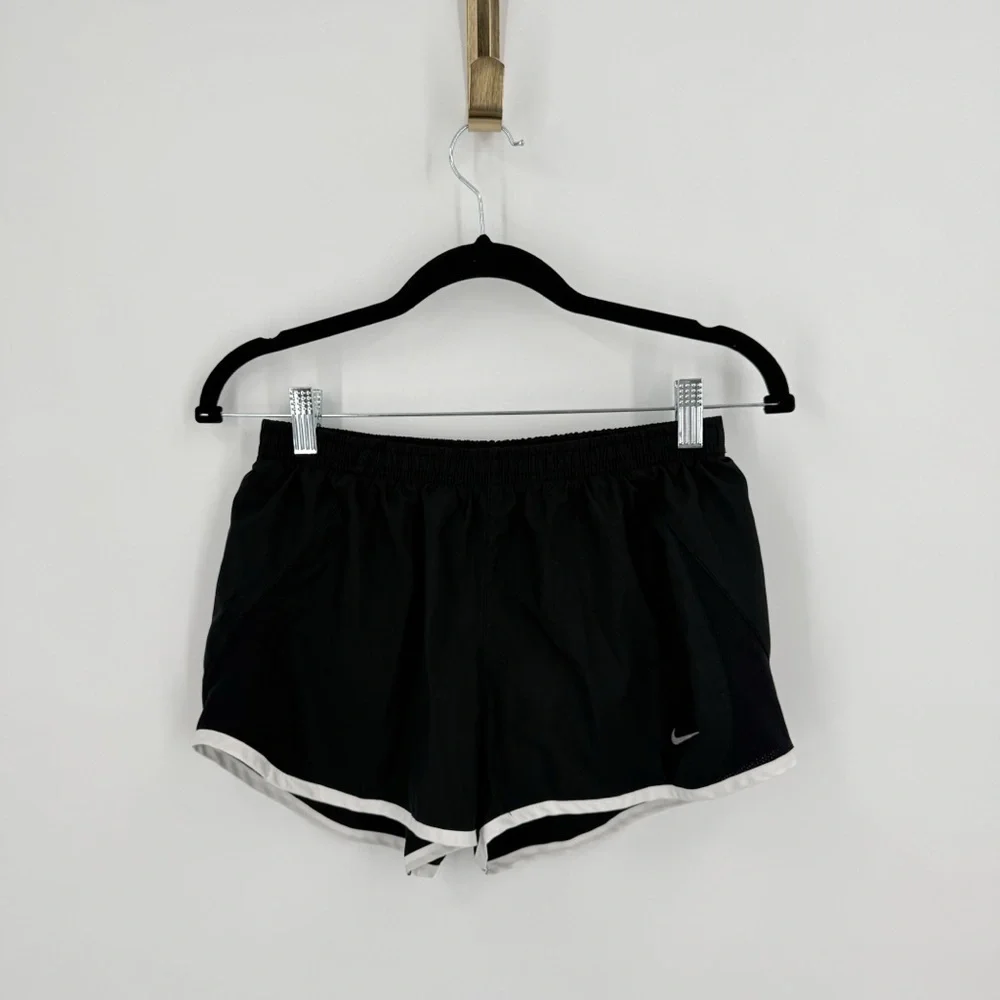 Nike Black and White Athletic Shorts Performance Fit