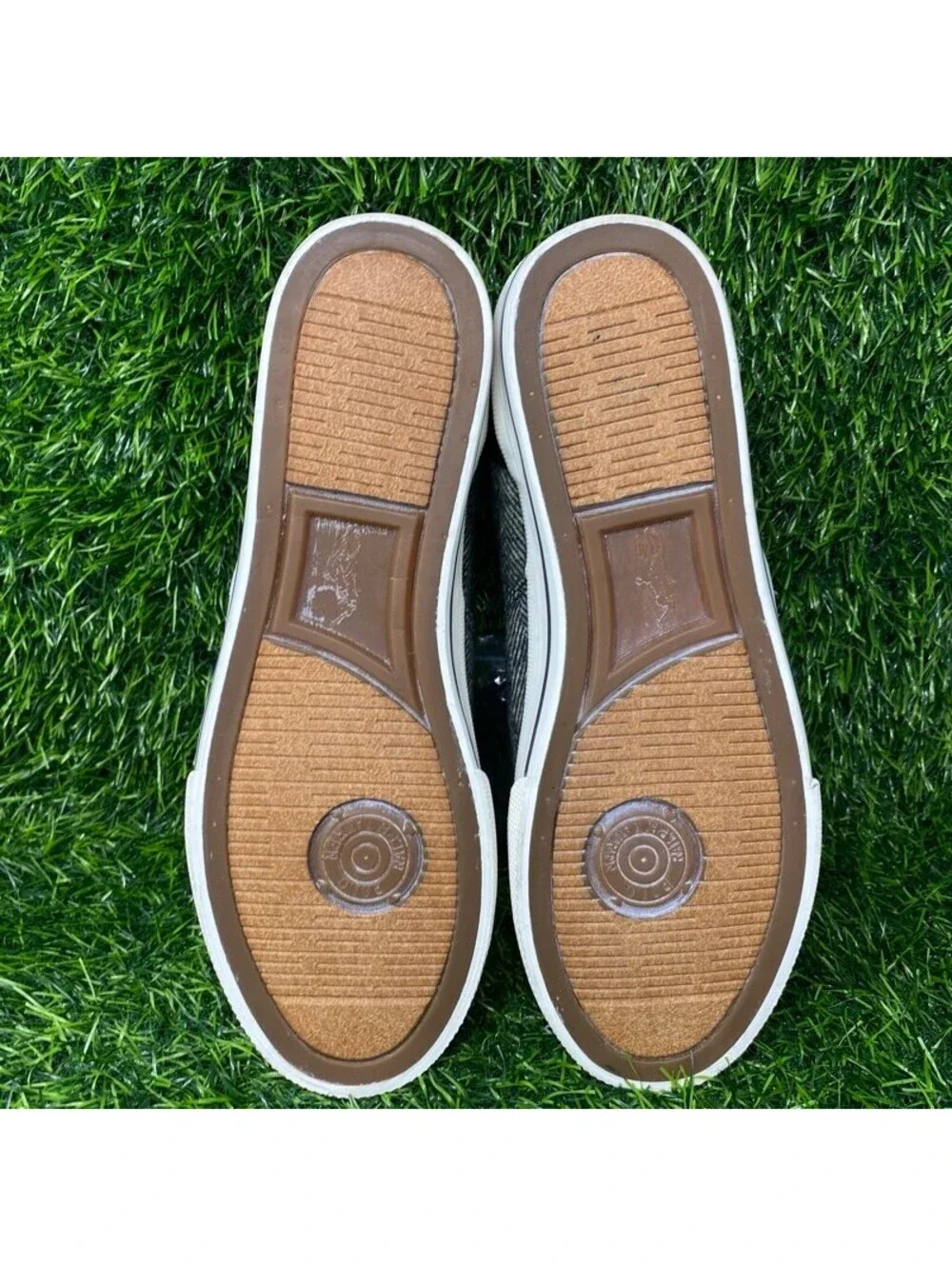 NEW Polo Ralph Lauren Vaughn Men's 9.5D Herringbone Pattern Wool Suede Sneakers
