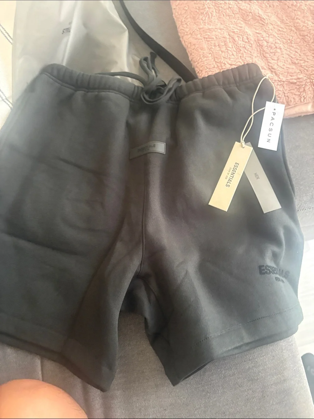 Essentials black shorts