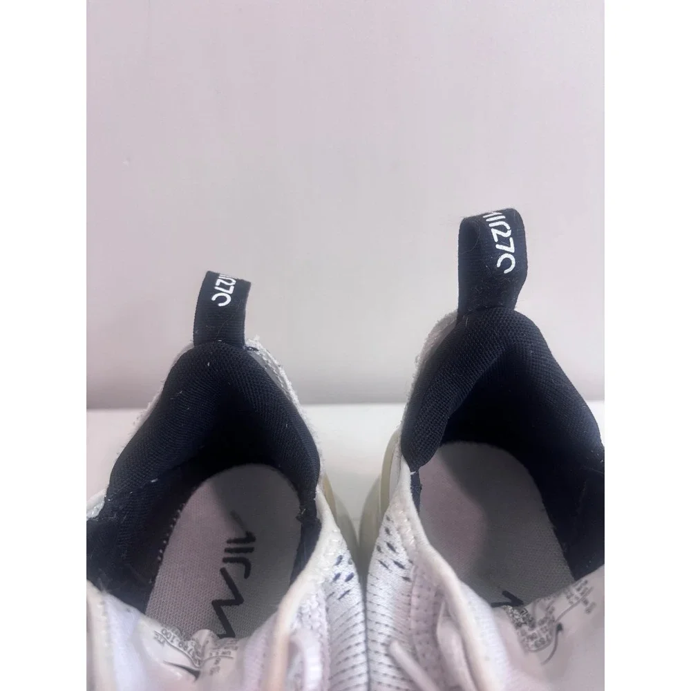 Nike Air Max 270 White and Black AH6789-100 Womens Running Shoes Size 8