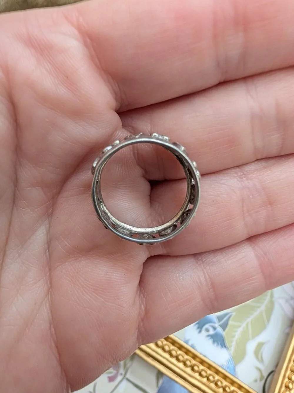 Vintage Sterling Silver Heart Ring, Size 5.5