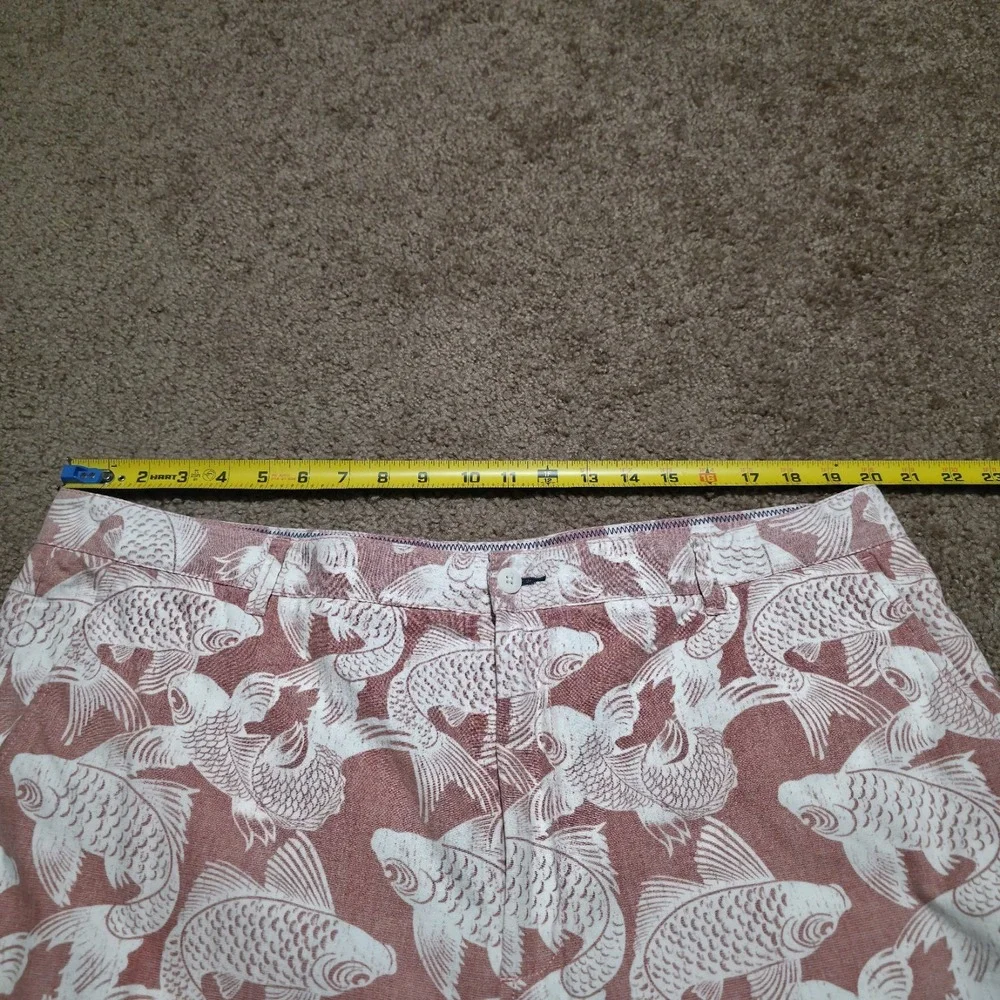 Reyn Spooner Shorts Mens 40 Hawaiian Fish Floral Print Casual Aloha Summer