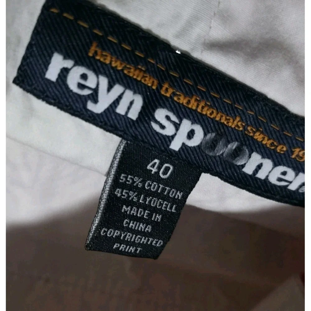 Reyn Spooner Shorts Mens 40 Hawaiian Fish Floral Print Casual Aloha Summer