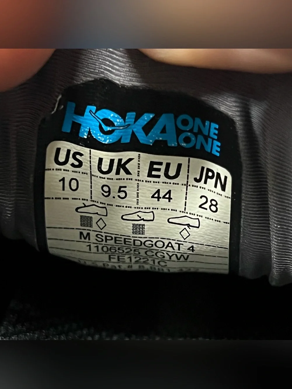 Hoka One One yellow one