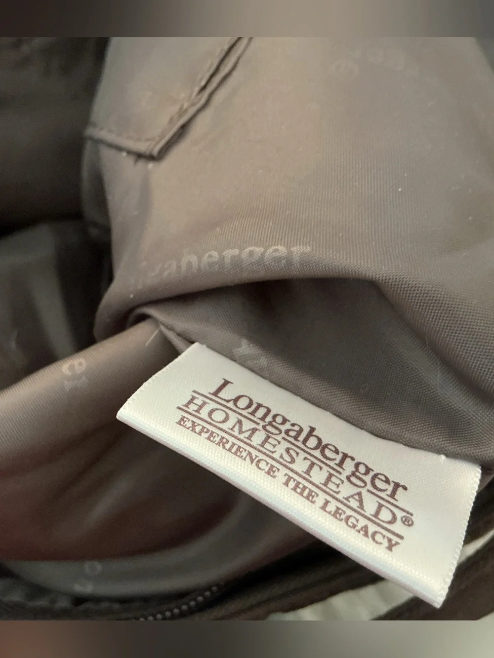 Longaberger homestead tote