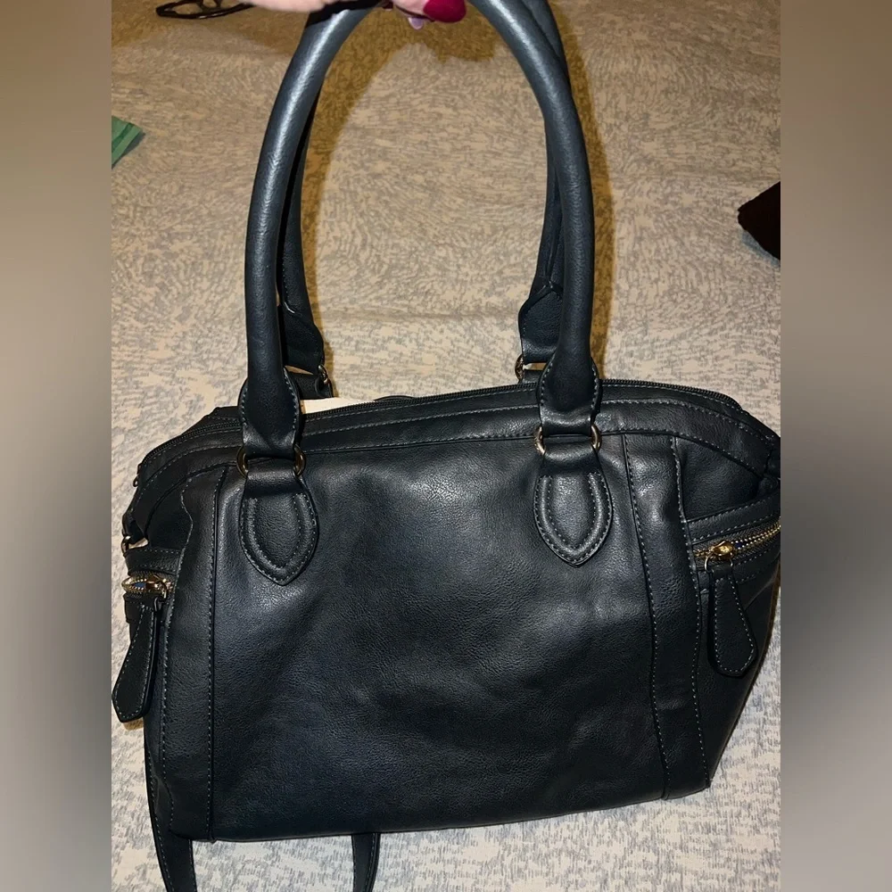 Stylish Navy and Cream Women's Bag