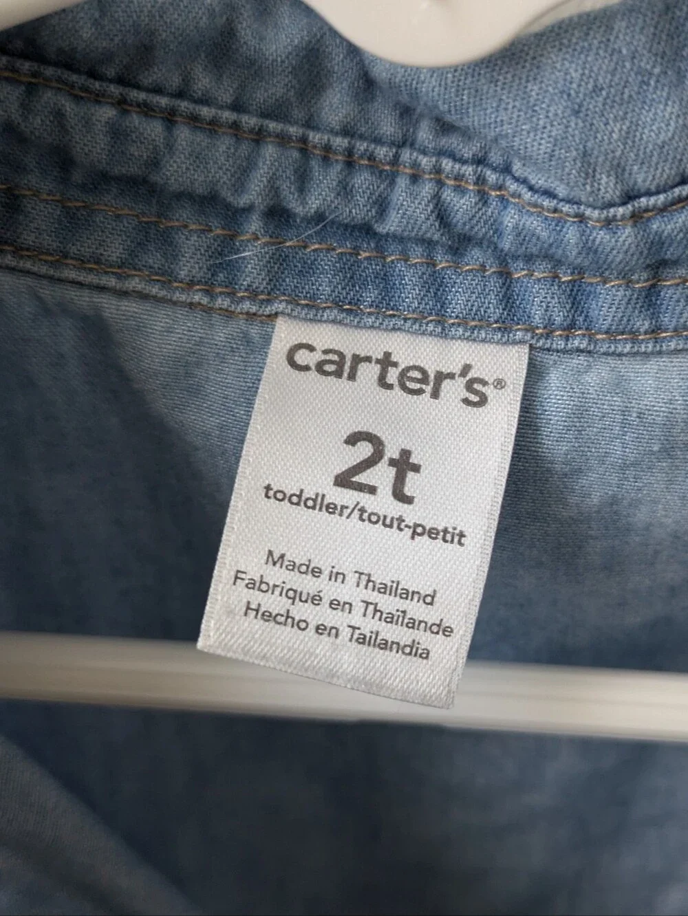 Carter's 2T Denim Short Sleeve Top
