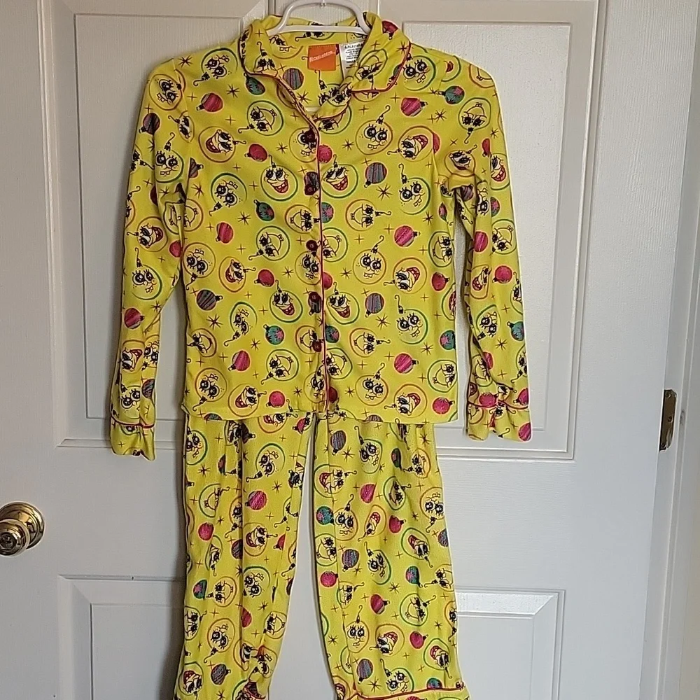 Nickelodeon SpongeBob SquarePants girls,  2 piece pajama set, (10-12).