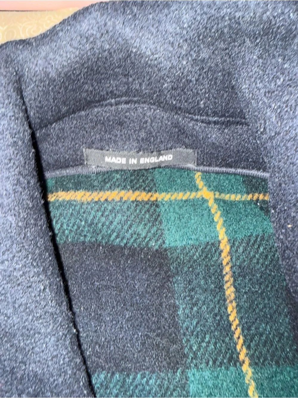Men's Black Wool Button-Up Jacket