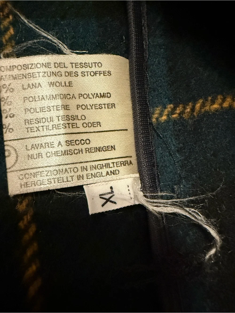 Men's Black Wool Button-Up Jacket