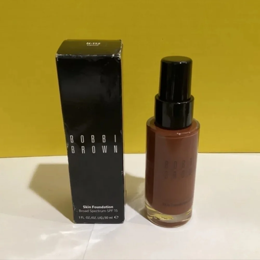 Sale!! Bobbi Brown Skin Foundation Broad Spectrum SPF 15 Espresso N-112 1oz. NIB