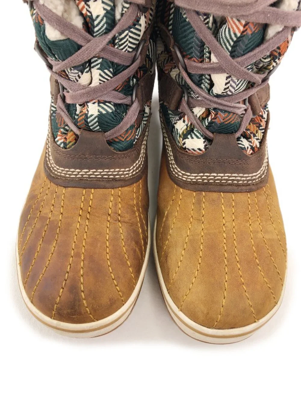 Sorel Tivoli Plaid Waterproof Winter Snow Boots 9