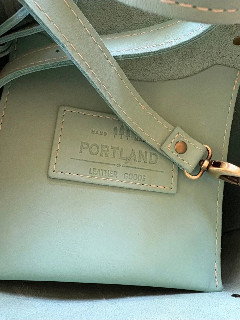Portland Leather Goods Mint Classic Medium Crossbody Tote