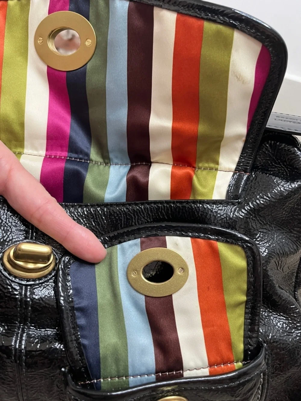 Coach Archive Limited Edition Patent Peyton Satchel 13051