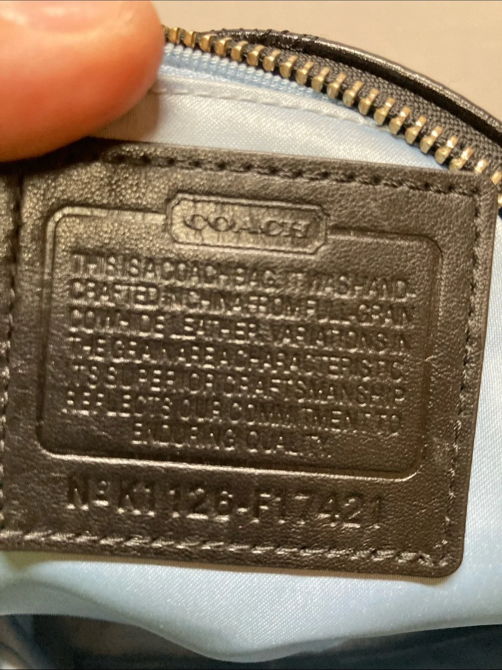 Coach Black Leather Hobo with Signature Plaque (OKPM-07-011)