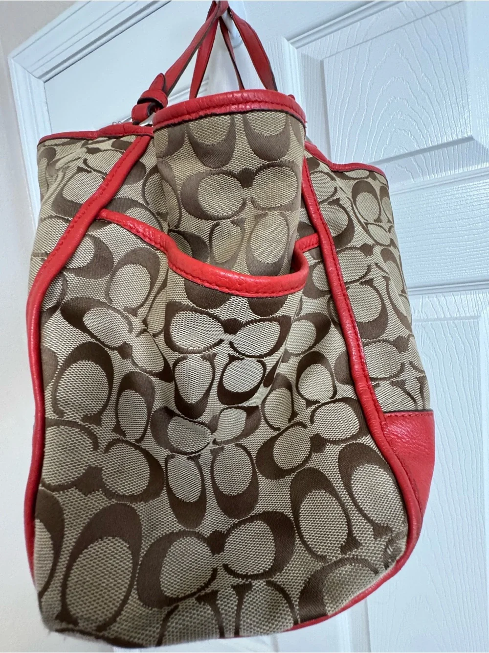 Coach trim tote
