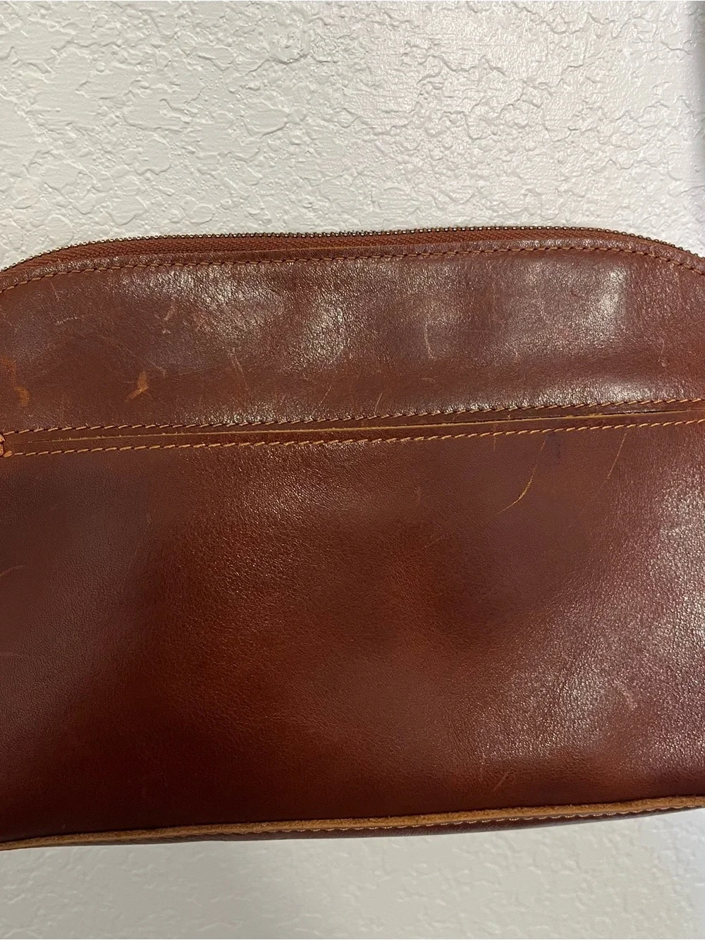 S-ZONE LEATHER Women's Brown Leather Crossbody Bag - Classic Casual Style