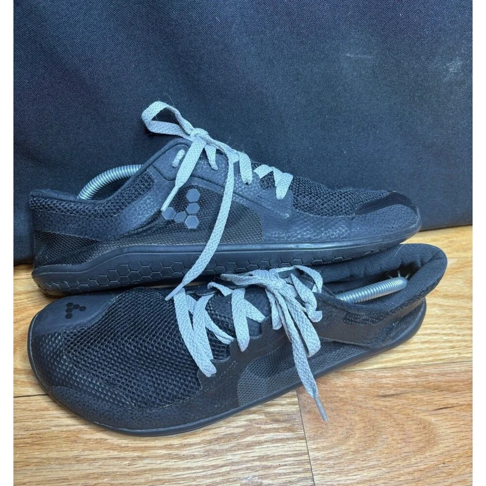 Vivobarefoot Primus Lite Sneakers Shoes Mens 10 EU 43 Black Mesh Minimalist