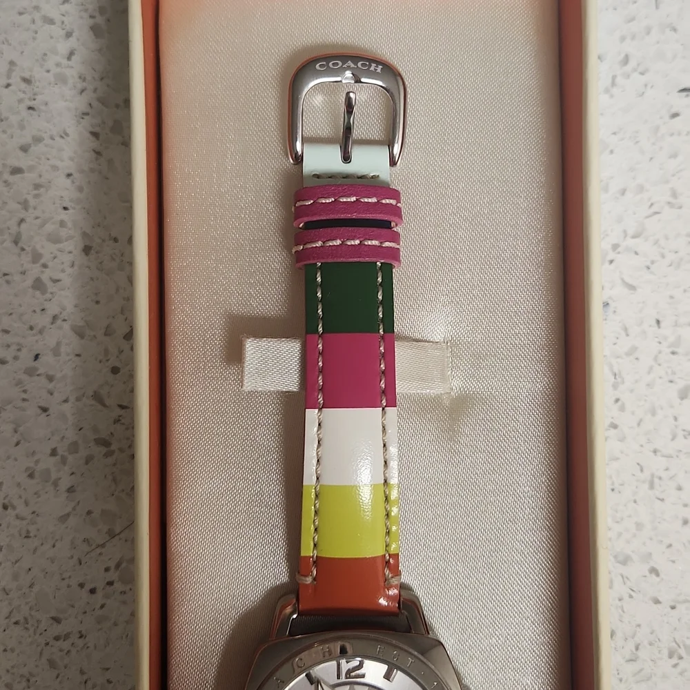 Coach Women's MultiColor Legacy Stripe Watch