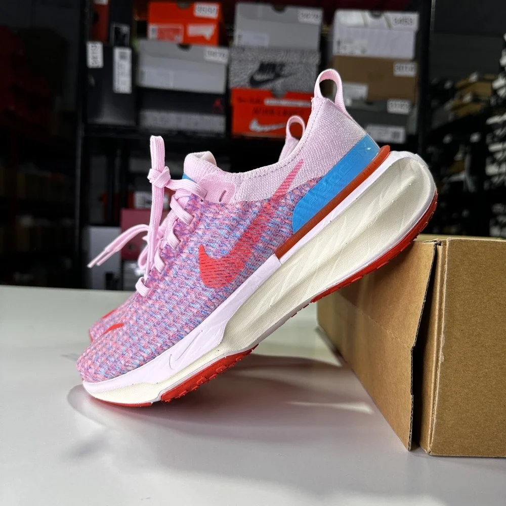 WMNS NIKE ZOOMX INVINCIBLE RUN FLYKNIT 3 PINK FOAM-CRIMSON SZ 6.5 [DR2660-600]