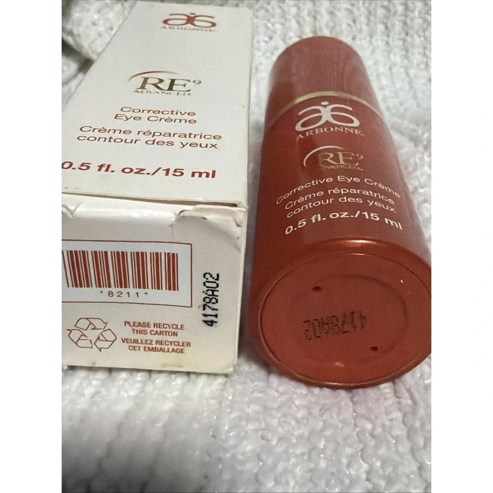 Arbonne RE9 Advanced Corrective Eye Cream Full Size 0.5oz 15g 15ml NEW